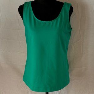JM Collection Women’s Tank Top, Small, Green